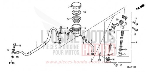 MAITRE-CYLINDRE FREIN AR. CYLINDRE (CBF1000) CBF10006 de 2006